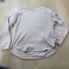 ユニクロ　ワッフルクルーネックT 長袖　Mサイズ