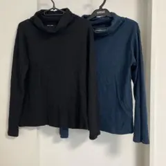 シューラルー　カットソー　2枚セット　黒　紺　サイズM