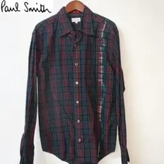 ポールスミス 　タータンチェック柄　長袖シャツ
