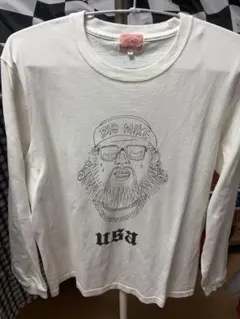 BIG MIKE ロングスリーブTシャツ L ホワイトのサムネイル