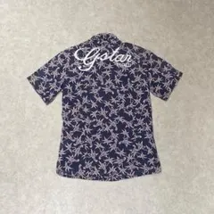 G-STAR RAW S ネイビー 薄手 リーフ柄 植物柄 半袖シャツのサムネイル