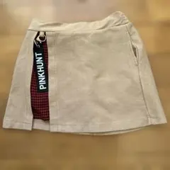 Pinkhunt ベージュ スカート ウエストゴム