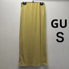 GU リブナローミディスカート　Ｓイエローのサムネイル
