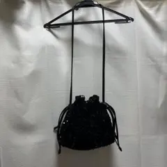 ショルダーバッグ バッグ スパンコール ブラック 黒