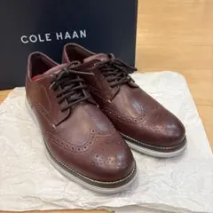 COLE HAAN ダークブラウン ブローグシューズ