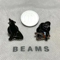 値下げ中！ BEAMS ピンバッジのセット　ゴリラとオオカミ