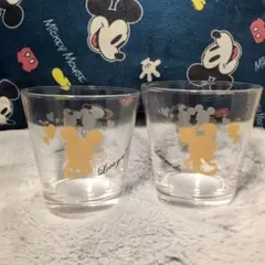 ミッキー　ミニー　 グラス 2個セット　①