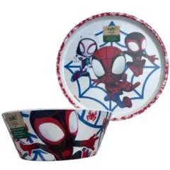 新品 Zak Designs スパイダーマン プレート ボウル セット 海外食器