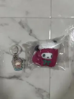 サンリオキャラクターズ フロッキードール＆アクリルチャームセット ポチャッコ