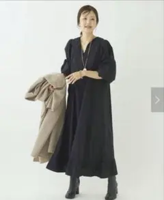 美品plage ロングワンピース 36 Plage】大人気完売品 プラージュ デシンフラワープリント