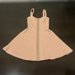 FOEVER21 ベビーピンクタイトAラインワンピ