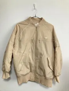 adidas ベージュ ダウンジャケット Mサイズ MA-1 アウター