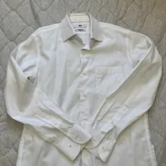 ホワイト スリムフィット シャツ M