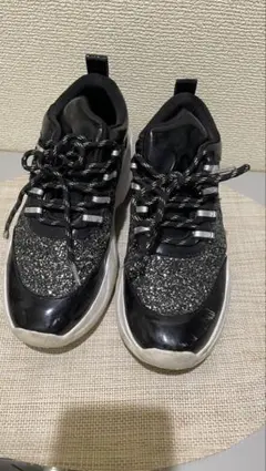 Rady　グリッターダッドスニーカー　ブラック　Sサイズ