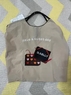 d.kelly チョコレート刺繍トートバッグ