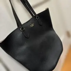 新品　Kate Spade ブラックレザートートバッグ