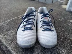 美品ASICS DS LIGHT サッカーシューズ ホワイト/ピンク22.5