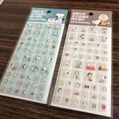 ドロップブロックシール　スヌーピー　２種セット　PEANUTS