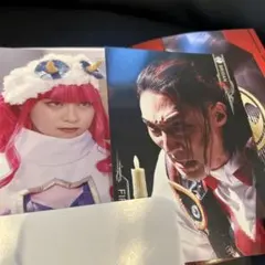 ゴジュウジャー　ポストカード　ファイヤキャンドル ブーケ