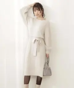 最終値下げ！新品タグ付き　プロポーション ニットワンピース