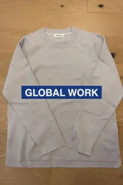 GLOBAL WORK ニット Mサイズ ベージュ クルーネック
