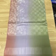 正絹 グラデーション 桜模様 帯揚げ