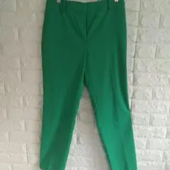 美品✨ プラステリネンブレンドスティックパンツ テパードパンツ　L グリーン　緑