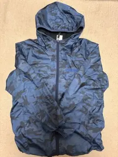 アウトドア　男児150ジャンパーウインドブレーカーフード付き裏起毛