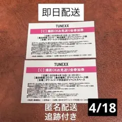 TUNEXX アークティック アティク 2ショット撮影会参加券 ツーショ 2枚
