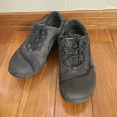 Clarks スエードレースアップスニーカー　黒　23㎝
