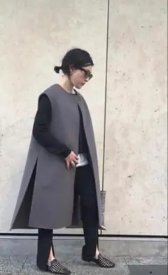 【美品】 ヨンファ クーコーベスト YONFA ベスト ジレ ブラック FREE 美品】 ヨンファ クーコーベスト YONFA ベスト ジレ ブラック FREE