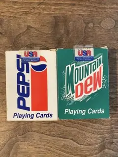 《未開封》ビンテージ Pepsi Mountain Dew ビンテージトランプのサムネイル