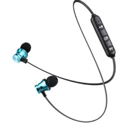 Bluetooth 4.2マリンブルーワイヤレスイヤホン ヘッドセットQG