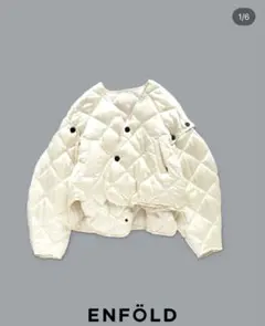 希少 ホワイト キナリ SOLOTEX キルティングジャケット