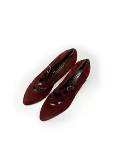 new shoes イタリア製　ハイヒールパンプス　ワインレッドのサムネイル