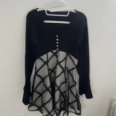 RESEXXY ドッキングフレアミニニットワンピース