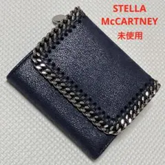 未使用STELLA McCARTNEY 三つ折り財布　ファラベラ　ダークネイビーのサムネイル