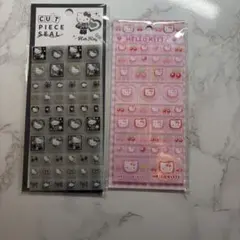 ハローキティ　ブロックタイルシール　２枚
