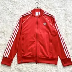 アディダス　トラックジャケット　トレフォイル　SST TT P BLUE レッド