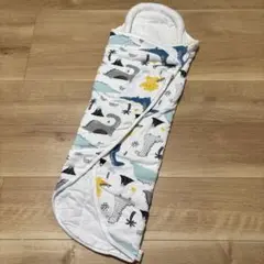 恐竜プリント ベビースリーパー コットン