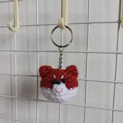 柴犬　あみぐるみ　キーホルダー