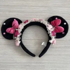 ミニーちゃん　レース　フリル　カチューシャ