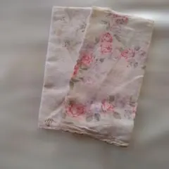 花柄 ハンカチ 2枚セット