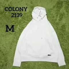 【コロニー2139】プルオーバーパーカー　M　ホワイト　シンプル　もちもち素材