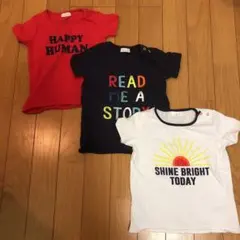 ネクスト 赤 ネイビー 白 Tシャツ 3枚セット　80 85のサムネイル