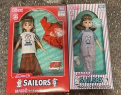 リカちゃんくじ×セーラーズ オーバーオール ラスト賞赤いスタジャンスタイル