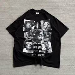 90s hiphop ラップtシャツ 2Pac b.i.g EazyE fubuのサムネイル