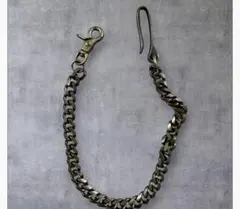 希少 Vintage シルバー925 重厚ウォレットチェーン 140g 鏡面仕上 希少 Vintage シルバー925 重厚ウォレットチェーン 140g 鏡面仕上