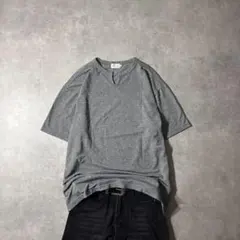 Archive Grey Knit Keyneck Oversized Tee
