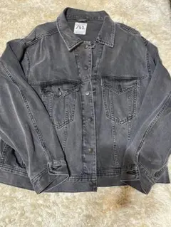 グレー デニムジャケット